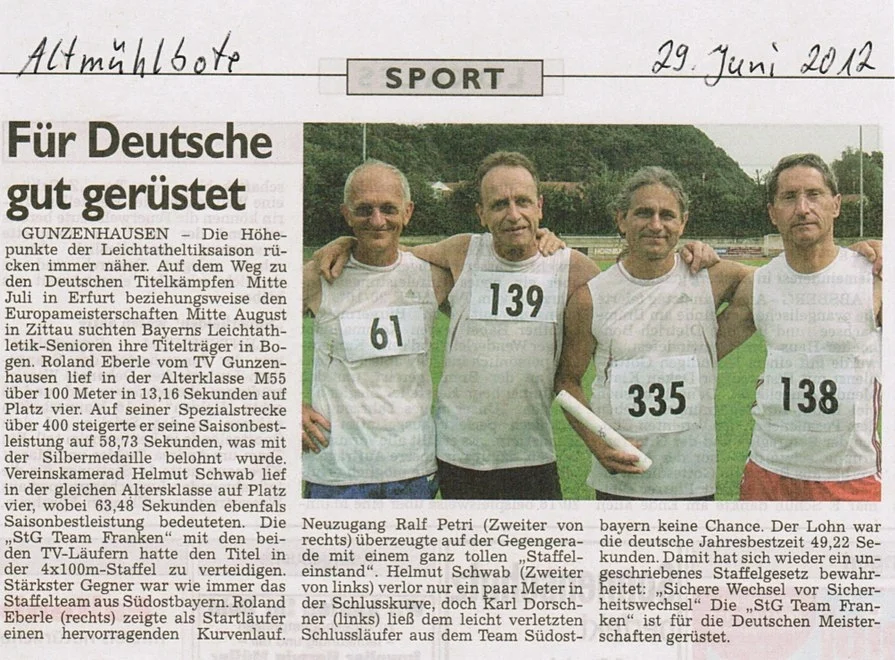 Staffel Team Franken in Bogen 2012