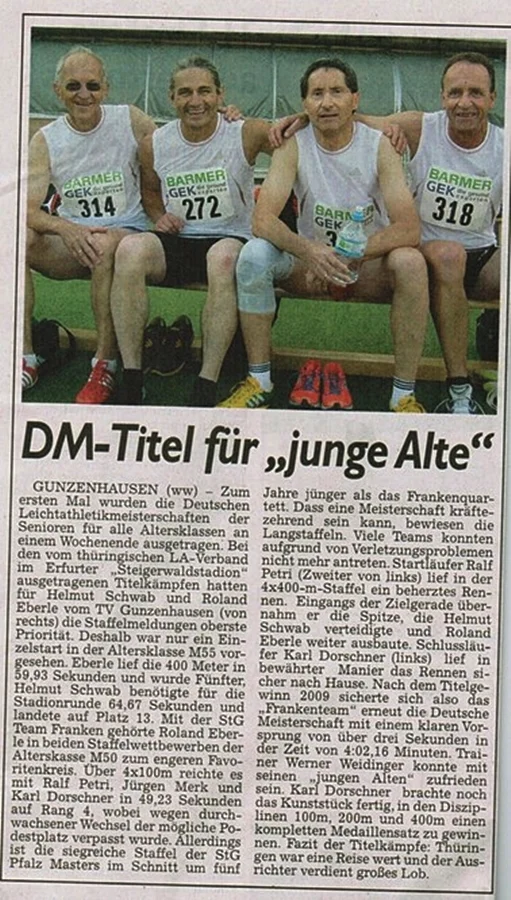 DM Titel Staffel Erfurt 2012