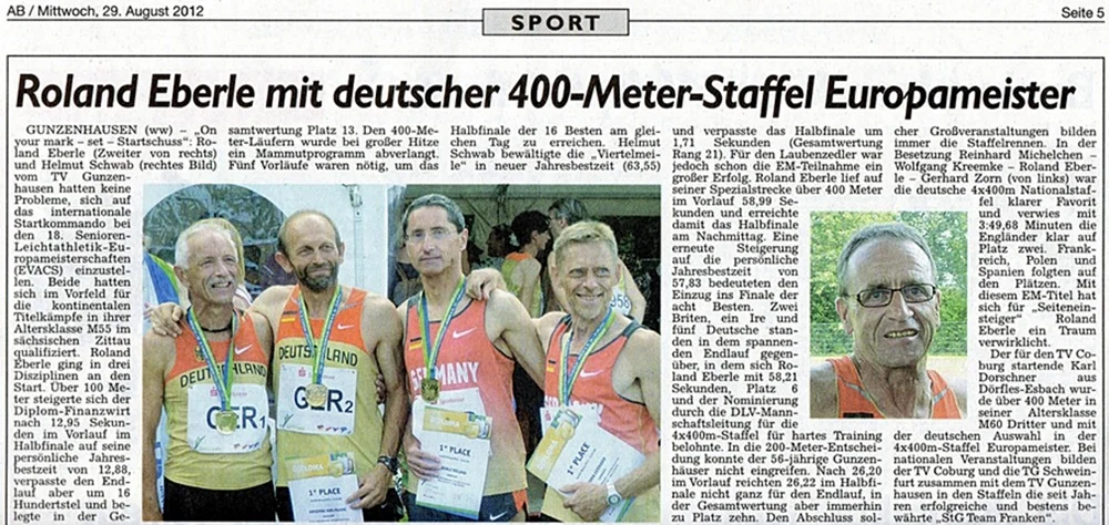 EM Zittau 2012 Zeitung